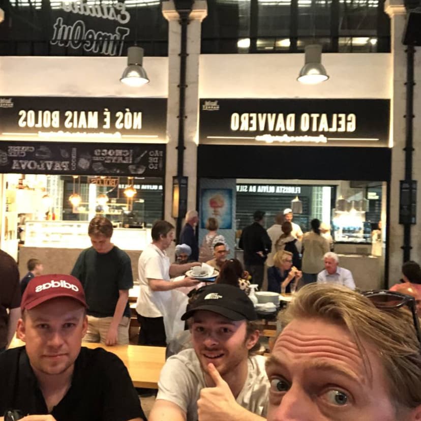 Me and the indie hackers from Lille at Lisboa 2022